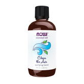 NOW Foods frente del envase mostrando botella y etiqueta clara beneficio purificante