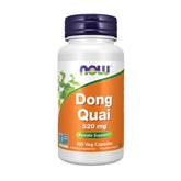 NOW Foods botella frontal de Dong Quai 520 mg apoyo femenino