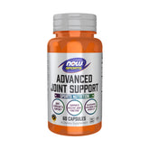NOW Foods botella frontal mostrando el producto y beneficios de soporte articular