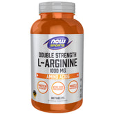 NOW Foods frasco frontal con 180 tabletas y dosis doble
