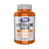 NOW Foods envase frontal mostrando L-Citrulline 1.200 mg y beneficio de dosis concentrada
