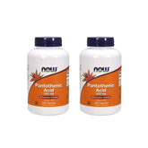 NOW Foods frasco frontal del pack de 2 cápsulas B5 para suministro prolongado