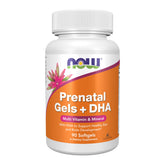 NOW Foods botella frontal del suplemento prenatal con fácil identificación y confianza