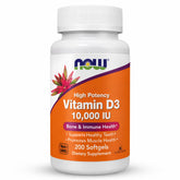 NOW Foods envase frontal mostrando 200 softgels y alta potencia