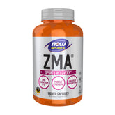 NOW Foods envase frontal mostrando 180 cápsulas y beneficios deportivos