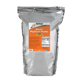 NOW Foods envase frontal de psyllium husks 10 lb con etiqueta clara y beneficios