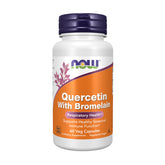 NOW Foods frente del envase mostrando marca y beneficio respiratorio