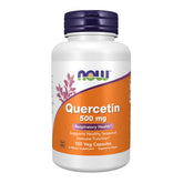 NOW Quercetin frontal mostrando etiqueta y beneficios visibles