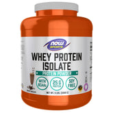 NOW Foods envase frontal de Whey Protein Isolate, clara identificación y confianza