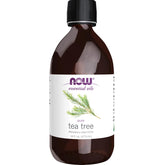 NOW Foods frasco frontal de aceite árbol de té, volumen grande y pureza garantizada