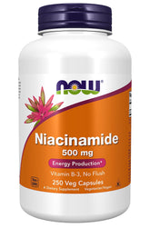 NOW Foods frontal del envase mostrando 250 cápsulas y beneficios