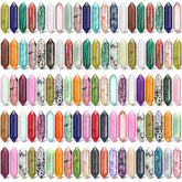 Nuenen paquete frontal con 100 cristales, muestra abundancia y variedad