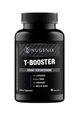Nugenix frasco frente mostrando presentación y 90 cápsulas, favorece la energía