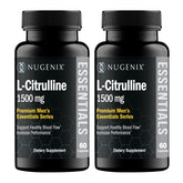 Nugenix envase frontal mostrando L-Citrulline y beneficio de apoyo circulatorio