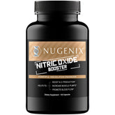 Nugenix envase frontal mostrando 100 cápsulas y beneficios visuales
