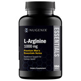 Nugenix frasco frontal de L-Arginine 150 tabletas mostrando presentación y beneficio práctico