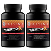 Nugenix Thermo‑X vista frontal del frasco con diseño y cantidad visible