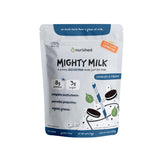 Nurished envase frontal mostrando sabor cookies & cream y atributos naturales