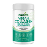 NURTIVE envase frontal del Collagen Builder Powder mostrando el diseño y beneficio de uso prolongado