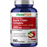 NusaPure frasco frontal mostrando etiqueta clara y conveniencia