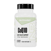 NutraBio frasco frente mostrando etiqueta clara y dosificación precisa
