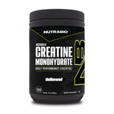 NutraBio envase frontal de creatina monohidratada mostrando pureza