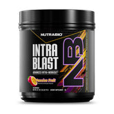 NutraBio Intra Blast frente del envase mostrando etiqueta clara y beneficios