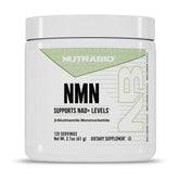 NutraBio botella frontal mostrando el envase y beneficios claros