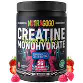 NUTRAGOGO gomitas fresa frontal con envase visible para consumo práctico