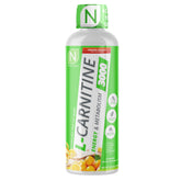 NutraKey botella frontal mostrando etiqueta y sabor naranja, aporta claridad del producto