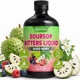 NutraPeaks botella frontal mostrando etiqueta y tamaño 16 fl oz, fácil identificación