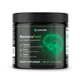 Nutraville MemoryFuel vista frontal del envase con diseño claro y sello de calidad