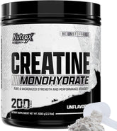 Nutrex Research creatina vista frontal del envase, presentación y tamaño para 200 servicios
