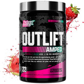 Nutrex OUTLIFT Amped frente del envase mostrando 22 porciones y sabor