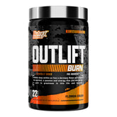 Nutrex Outlift Burn vista frontal con beneficio de energía inmediata