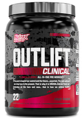 Nutrex Outlift frente del envase mostrando etiqueta transparente y beneficios