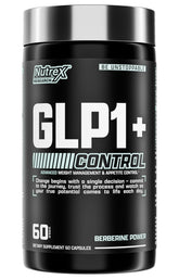 Nutrex Research GLP-1 vista frontal que muestra el envase y su objetivo de control del apetito