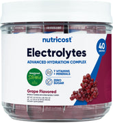 Nutricost paquete frontal uva mostrando 40 stickpacks y conveniencia