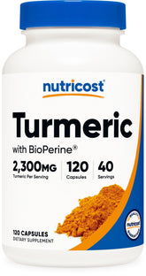 Nutricost frasco delantero mostrando etiqueta y beneficios visibles