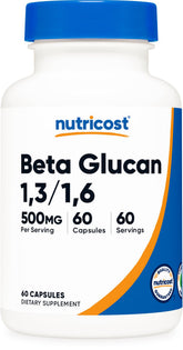 Nutricost frasco frente mostrando 60 cápsulas y etiqueta clara