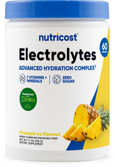 Nutricost frasco frontal Piña Ice mostrando envase y diseño, hidratación conveniente