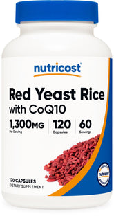 Nutricost frasco frontal que muestra etiqueta clara y cantidad de cápsulas