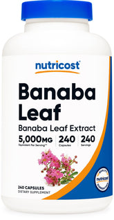 Nutricost frasco frontal mostrando etiqueta clara y beneficios