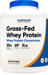 Nutricost frente del envase 5LBS mostrando tamaño y ahorro