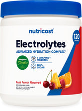 Nutricost envase frontal Fruit Punch mostrando la presentación y beneficios