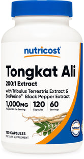 Nutricost envase frontal mostrando cápsulas y beneficios claros