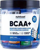Nutricost empaque frontal del Variety Pack mostrando conveniencia y sabores