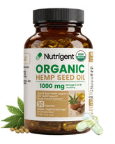 Nutrigent envase frontal mostrando la marca y beneficios orgánicos