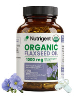 Nutrigent frente del empaque mostrando tamaño y beneficio orgánico