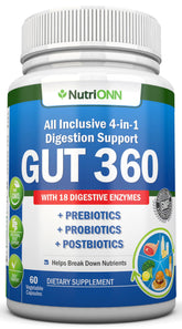 NutriONN empaque frontal mostrando soporte digestivo y beneficios